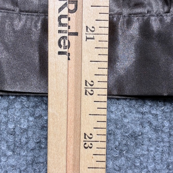 BCBG Max Azria Womens M Pleated Satin Sleeveless Blouse Metalic Brnze/Brownish - Picture 7 of 8